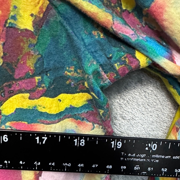 Soft Surroundings small Colorful Patterned cotton button up shift dress 3/4 sl - Picture 5 of 13